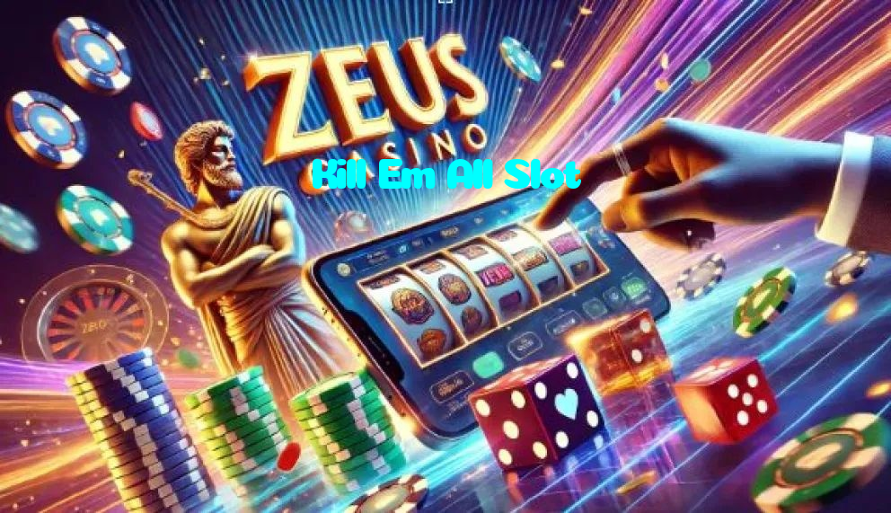 Kill Em All Slot casino presented on mobile device in Pakistan with slots and live games